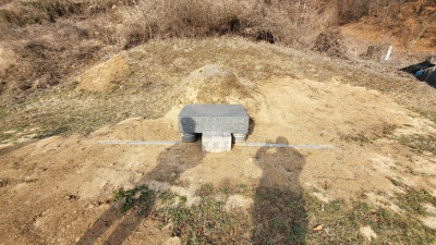 충북 옥천군 묘지 사초작업