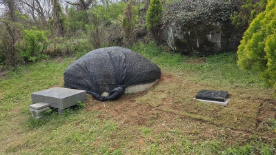 전남 구례군 묘지 사초